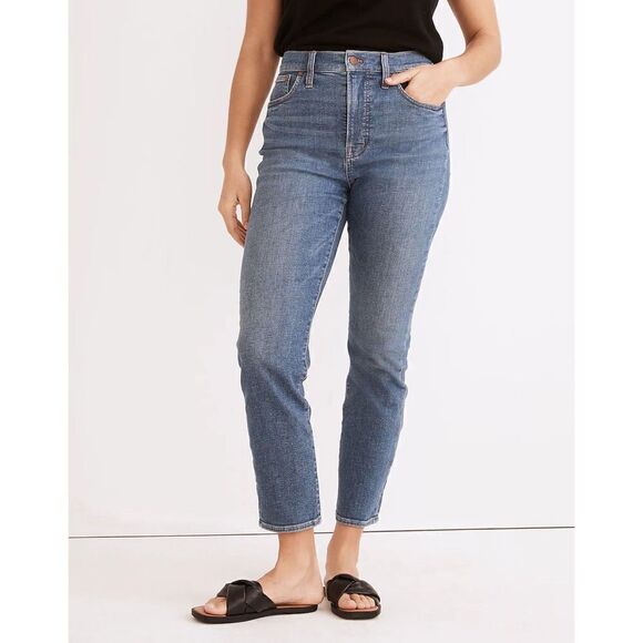 Madewell The Perfect Vintage Jeans in Finney Wash Size 23 High Rise Cropped - Picture 1 of 10